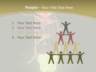 A Bug With A Light Shining On It's Back PowerPoint Template