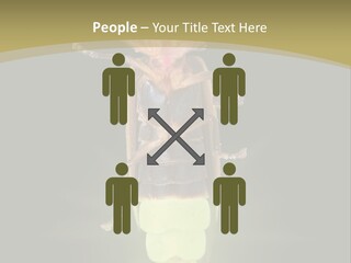 A Bug With A Light Shining On It's Back PowerPoint Template