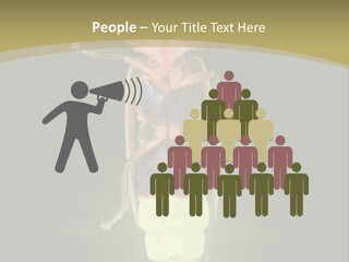 A Bug With A Light Shining On It's Back PowerPoint Template