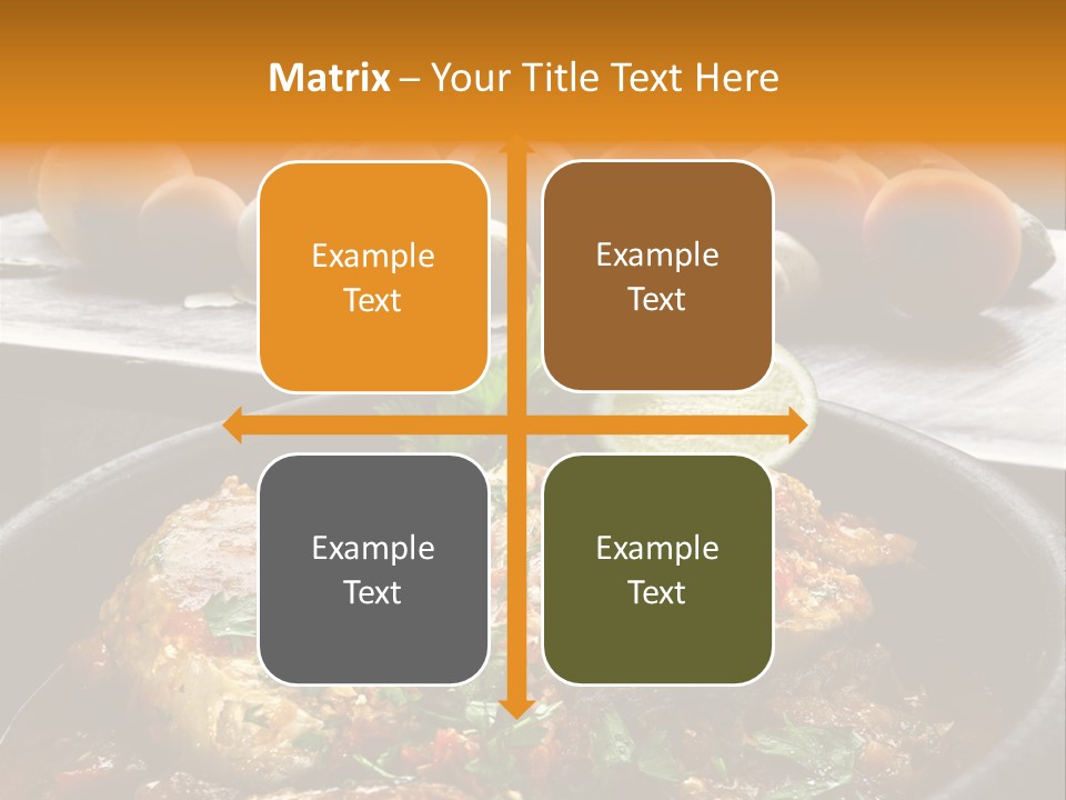 A Plate Of Food With A Fire In The Background PowerPoint Template