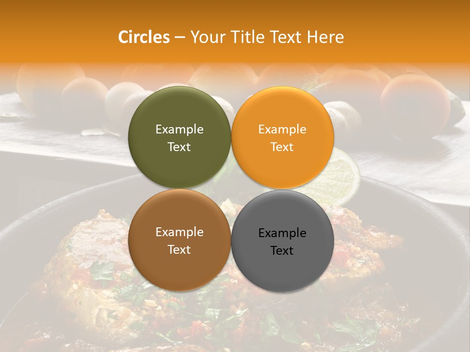 A Plate Of Food With A Fire In The Background PowerPoint Template