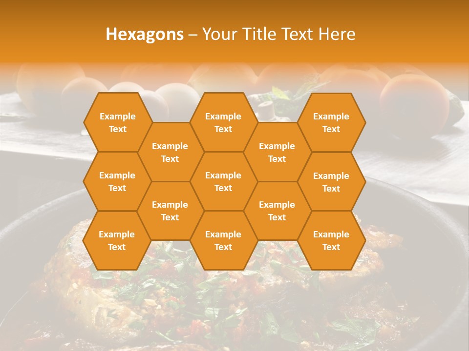 A Plate Of Food With A Fire In The Background PowerPoint Template