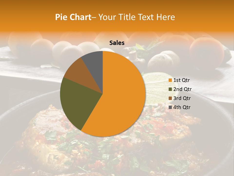 A Plate Of Food With A Fire In The Background PowerPoint Template
