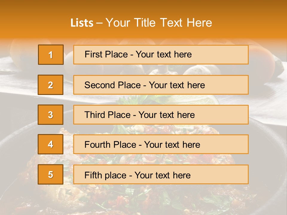 A Plate Of Food With A Fire In The Background PowerPoint Template