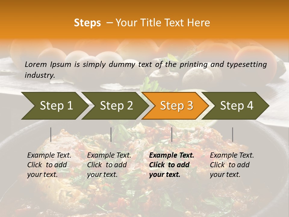 A Plate Of Food With A Fire In The Background PowerPoint Template
