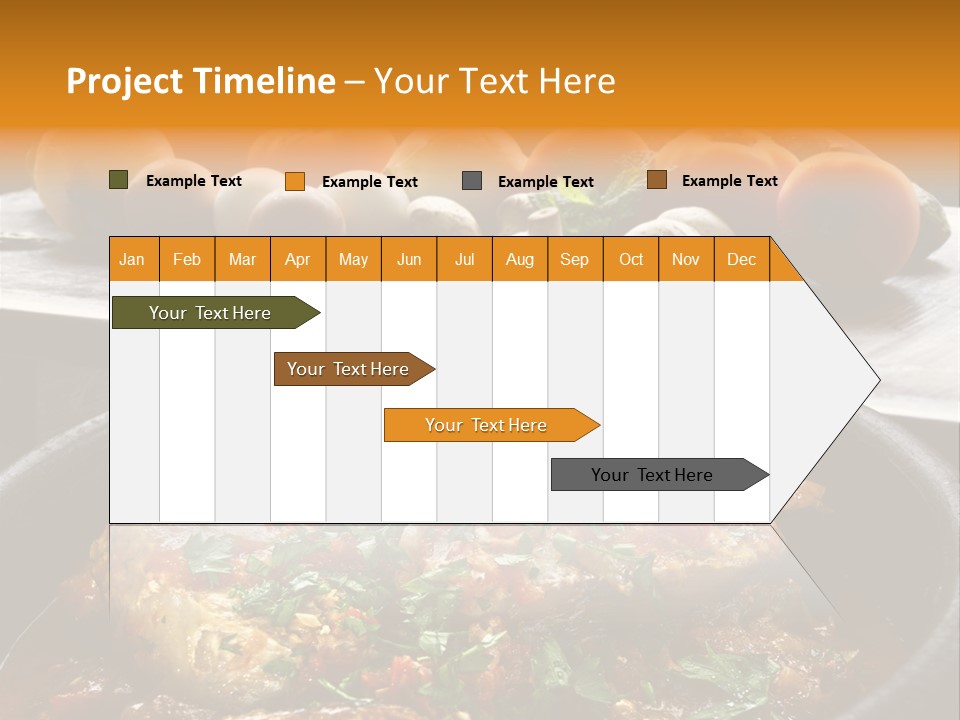 A Plate Of Food With A Fire In The Background PowerPoint Template