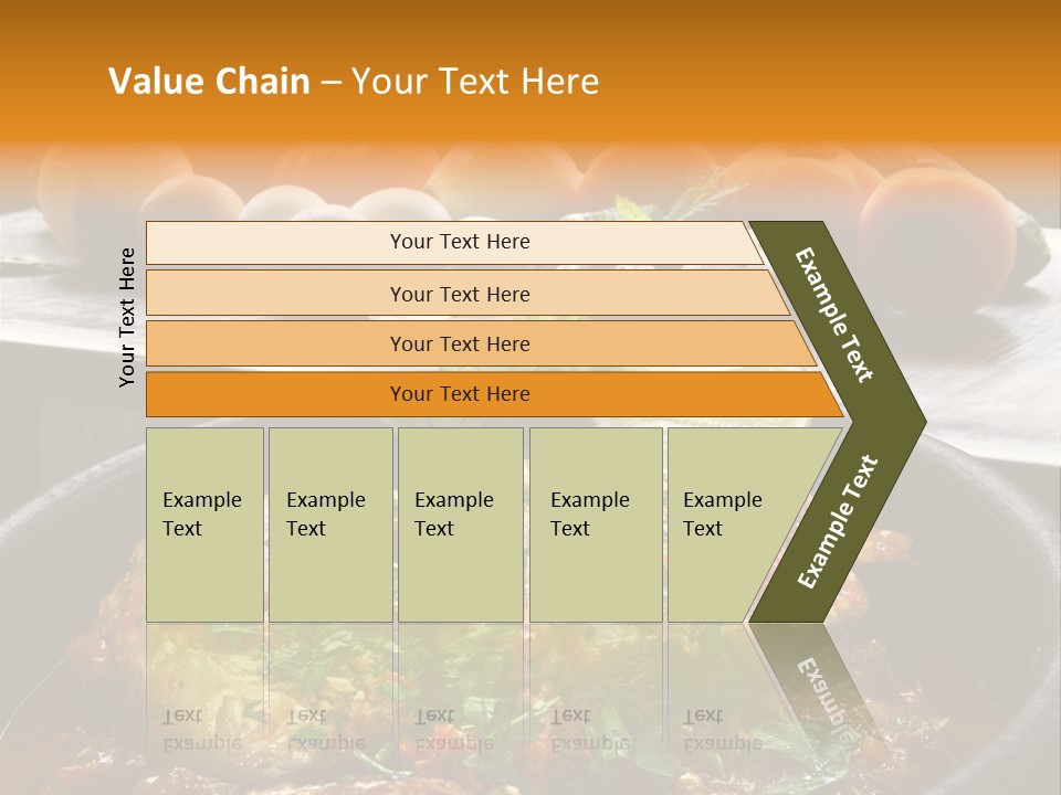A Plate Of Food With A Fire In The Background PowerPoint Template