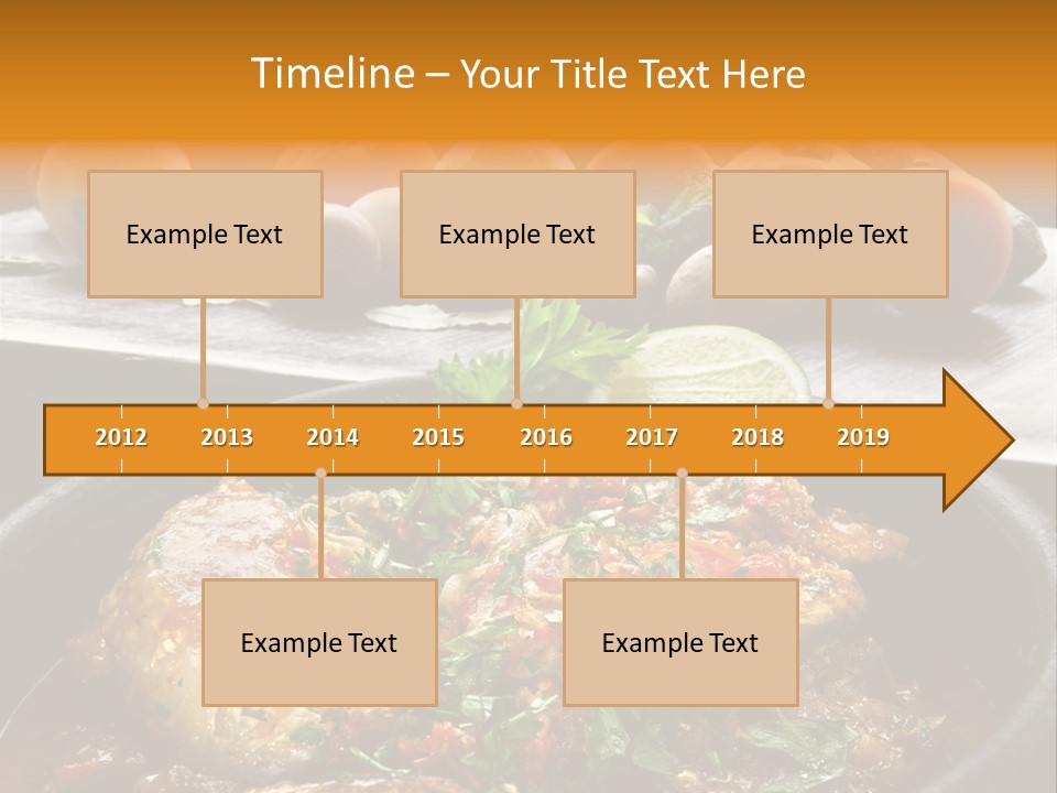 A Plate Of Food With A Fire In The Background PowerPoint Template