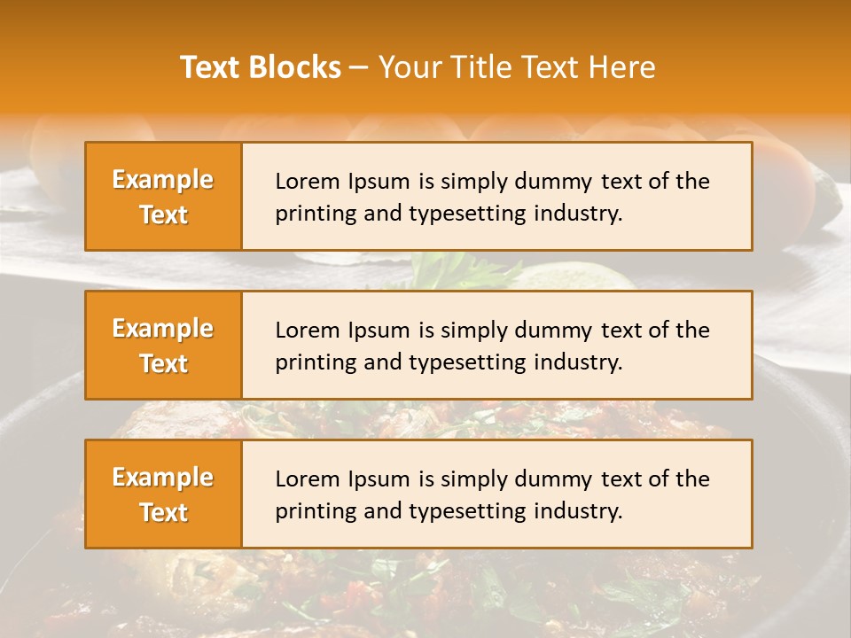 A Plate Of Food With A Fire In The Background PowerPoint Template