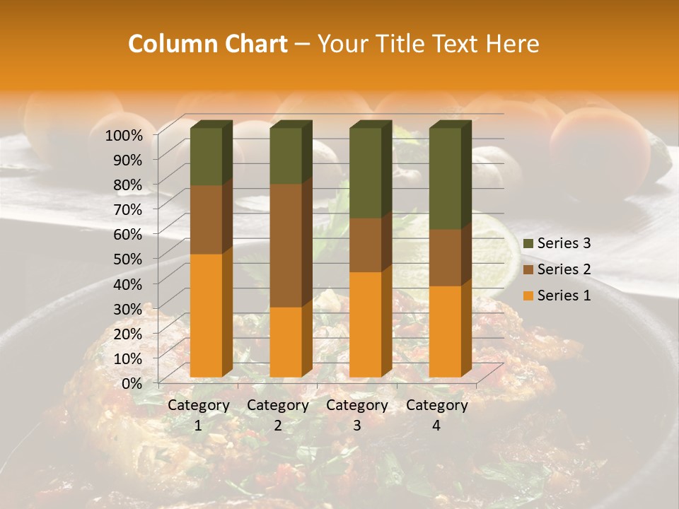 A Plate Of Food With A Fire In The Background PowerPoint Template