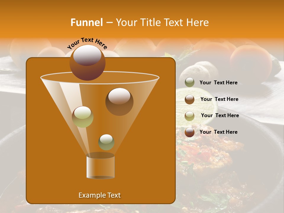 A Plate Of Food With A Fire In The Background PowerPoint Template