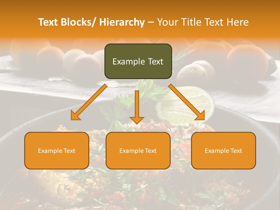 A Plate Of Food With A Fire In The Background PowerPoint Template
