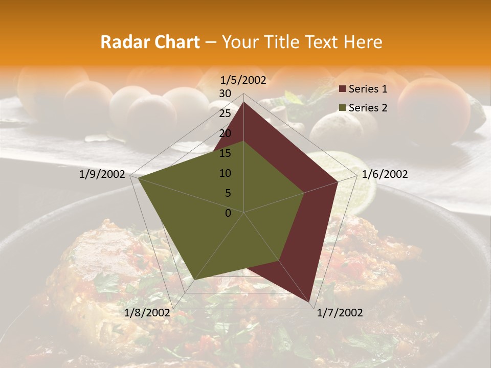 A Plate Of Food With A Fire In The Background PowerPoint Template