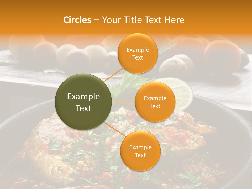 A Plate Of Food With A Fire In The Background PowerPoint Template