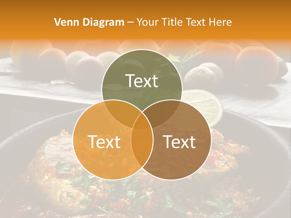 A Plate Of Food With A Fire In The Background PowerPoint Template