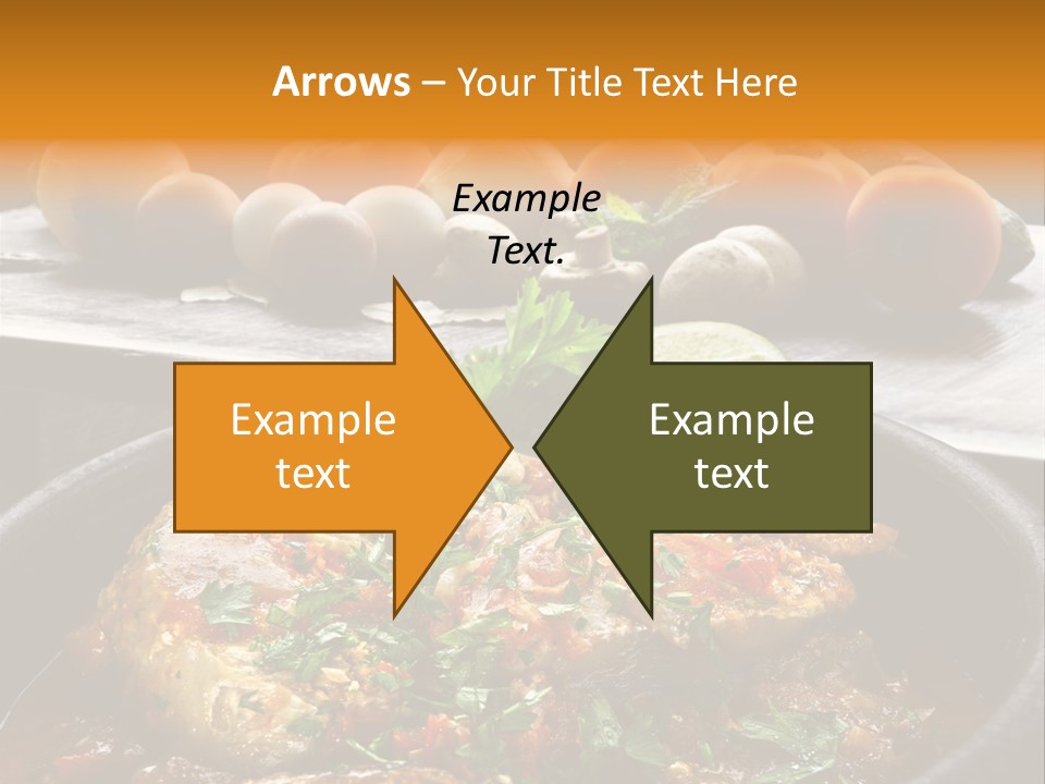 A Plate Of Food With A Fire In The Background PowerPoint Template