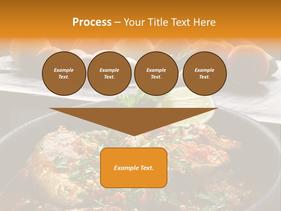 A Plate Of Food With A Fire In The Background PowerPoint Template
