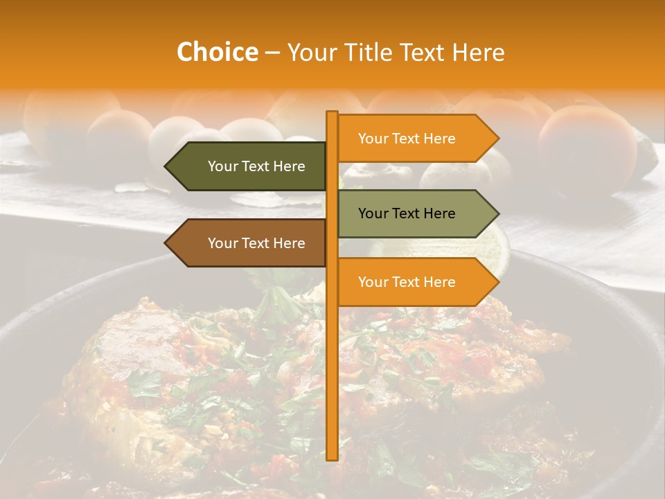 A Plate Of Food With A Fire In The Background PowerPoint Template