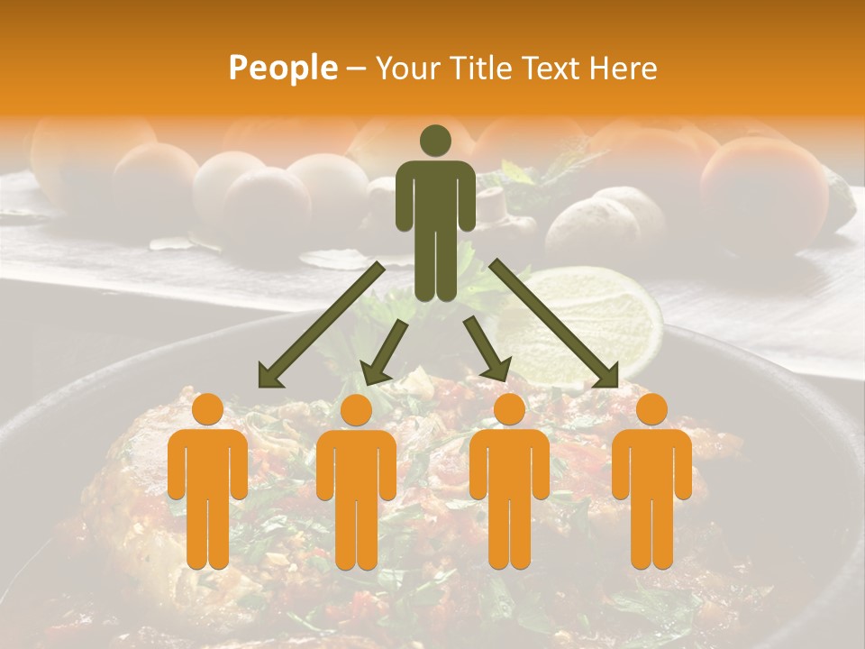 A Plate Of Food With A Fire In The Background PowerPoint Template