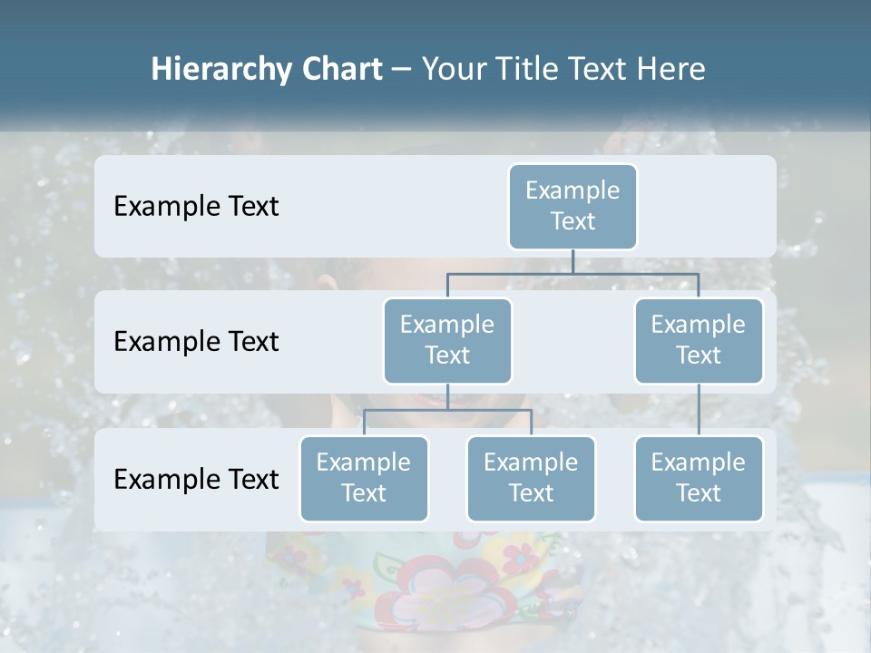 A Young Girl Splashing Water In A Pool PowerPoint Template