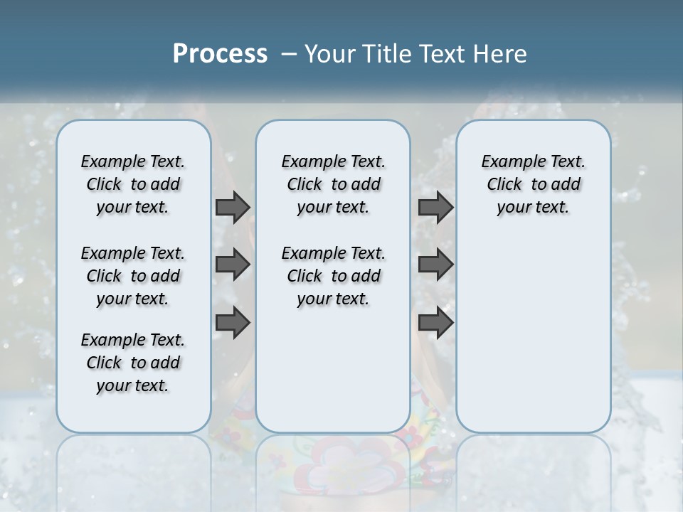 A Young Girl Splashing Water In A Pool PowerPoint Template