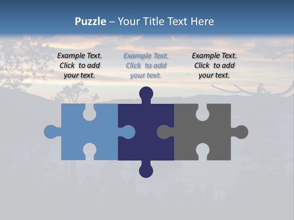 A Beautiful Sunset Over A Lake With Trees In The Foreground PowerPoint Template