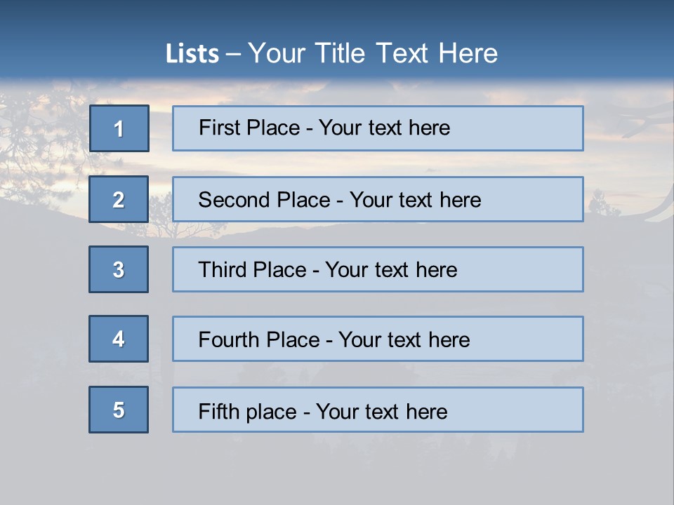 A Beautiful Sunset Over A Lake With Trees In The Foreground PowerPoint Template