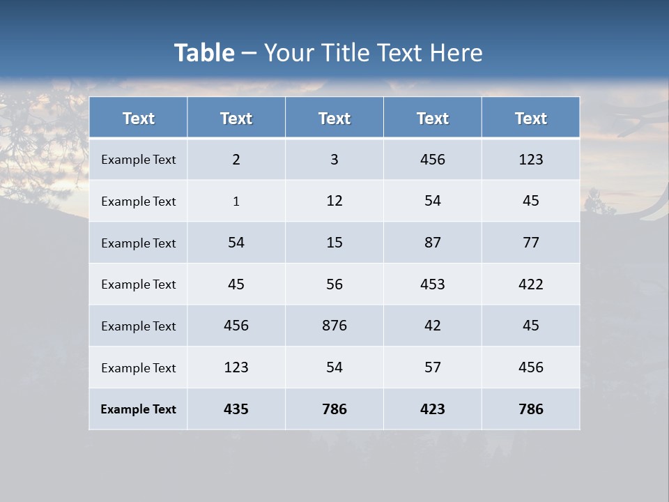 A Beautiful Sunset Over A Lake With Trees In The Foreground PowerPoint Template