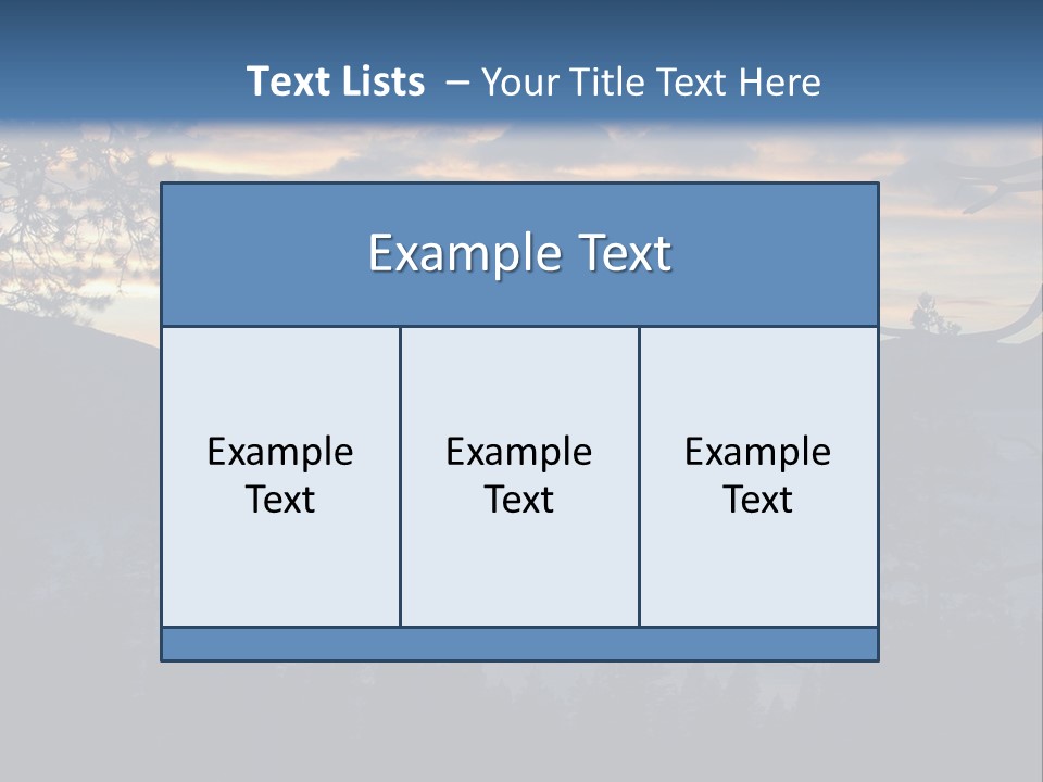 A Beautiful Sunset Over A Lake With Trees In The Foreground PowerPoint Template