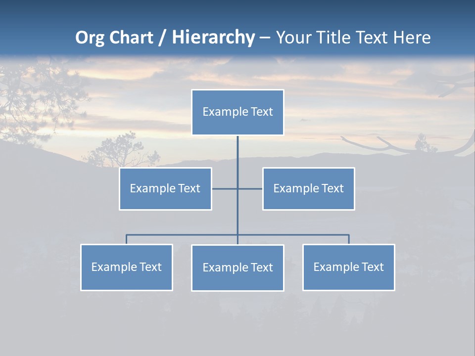 A Beautiful Sunset Over A Lake With Trees In The Foreground PowerPoint Template