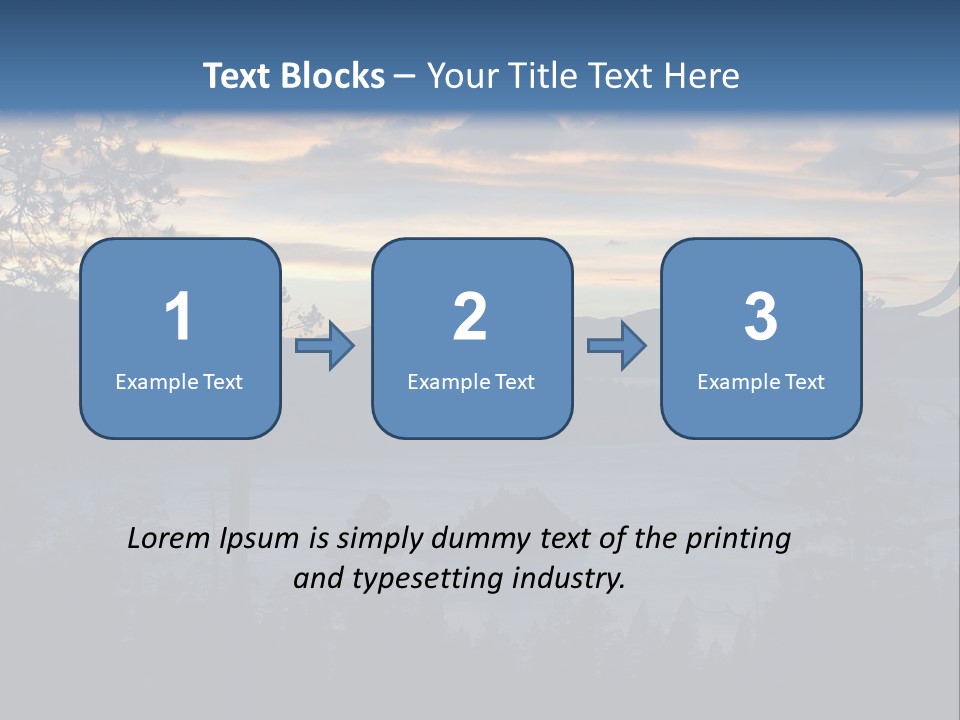 A Beautiful Sunset Over A Lake With Trees In The Foreground PowerPoint Template