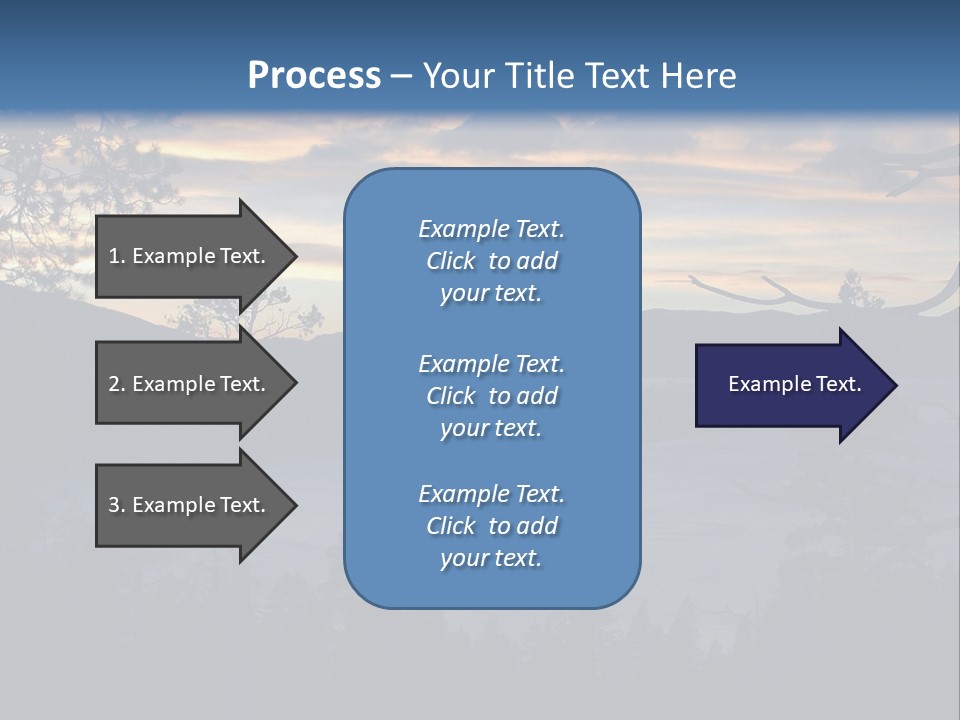 A Beautiful Sunset Over A Lake With Trees In The Foreground PowerPoint Template