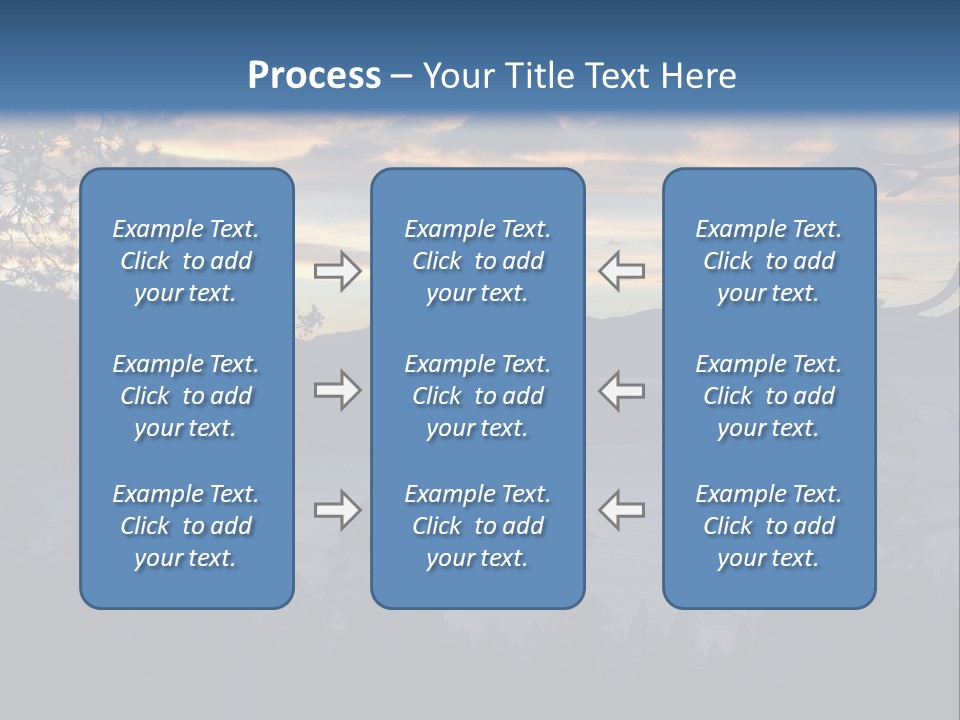 A Beautiful Sunset Over A Lake With Trees In The Foreground PowerPoint Template