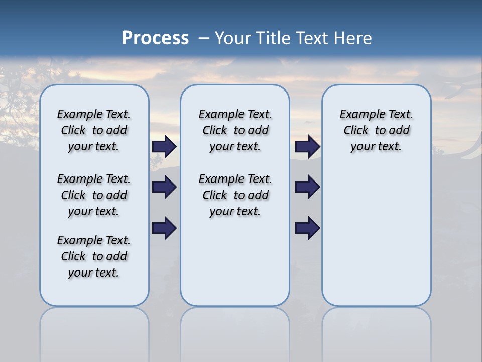 A Beautiful Sunset Over A Lake With Trees In The Foreground PowerPoint Template