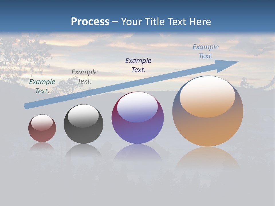 A Beautiful Sunset Over A Lake With Trees In The Foreground PowerPoint Template