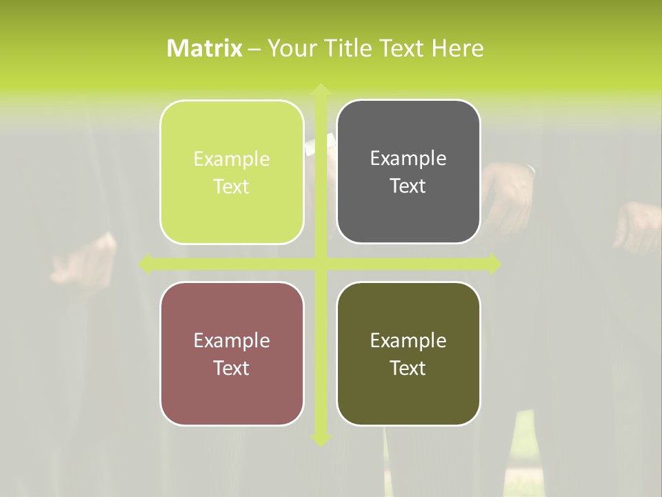 A Group Of Men In Suits Standing In A Row PowerPoint Template