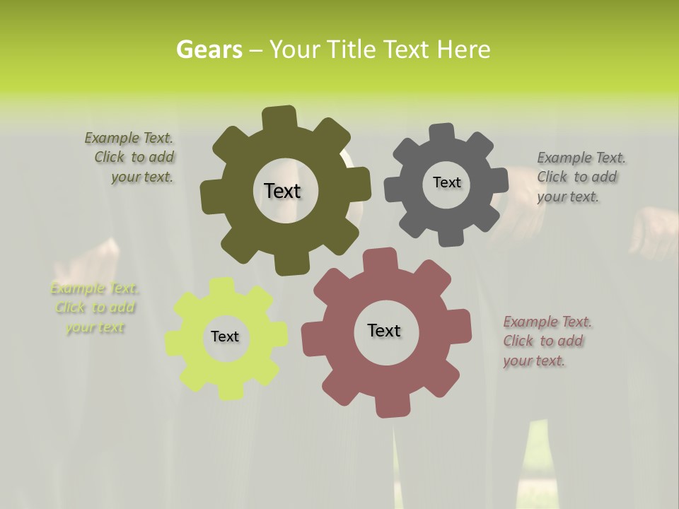 A Group Of Men In Suits Standing In A Row PowerPoint Template