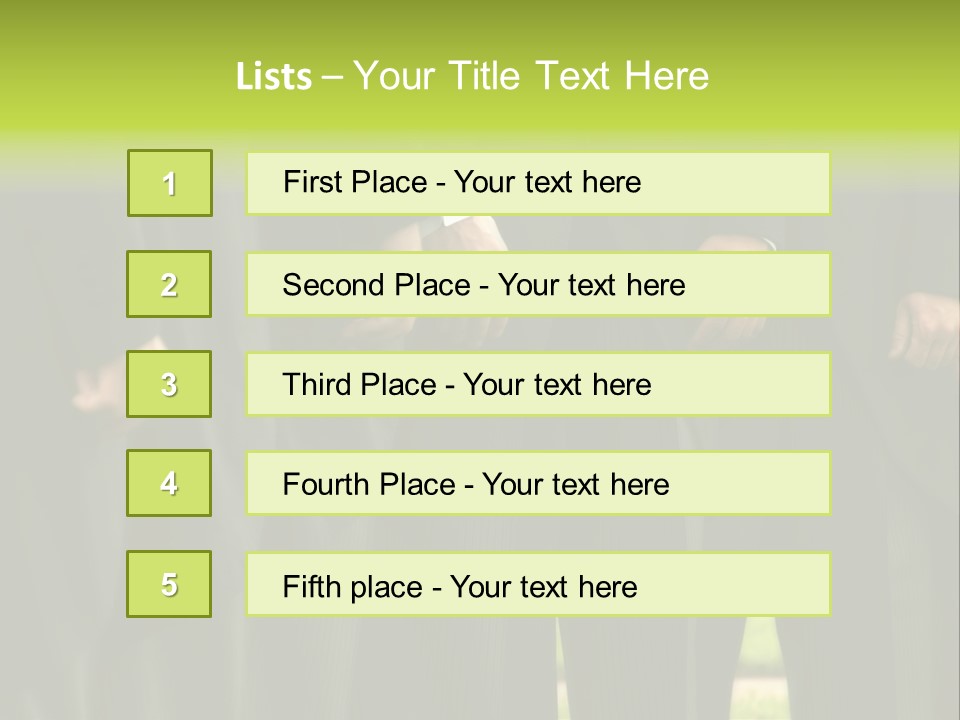 A Group Of Men In Suits Standing In A Row PowerPoint Template