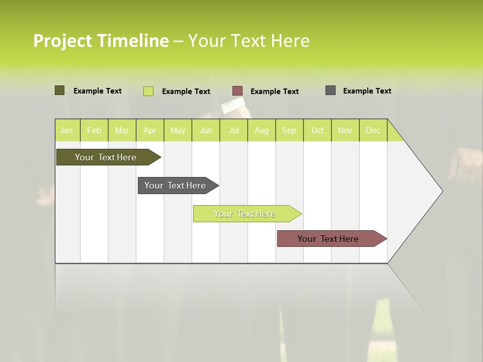 A Group Of Men In Suits Standing In A Row PowerPoint Template