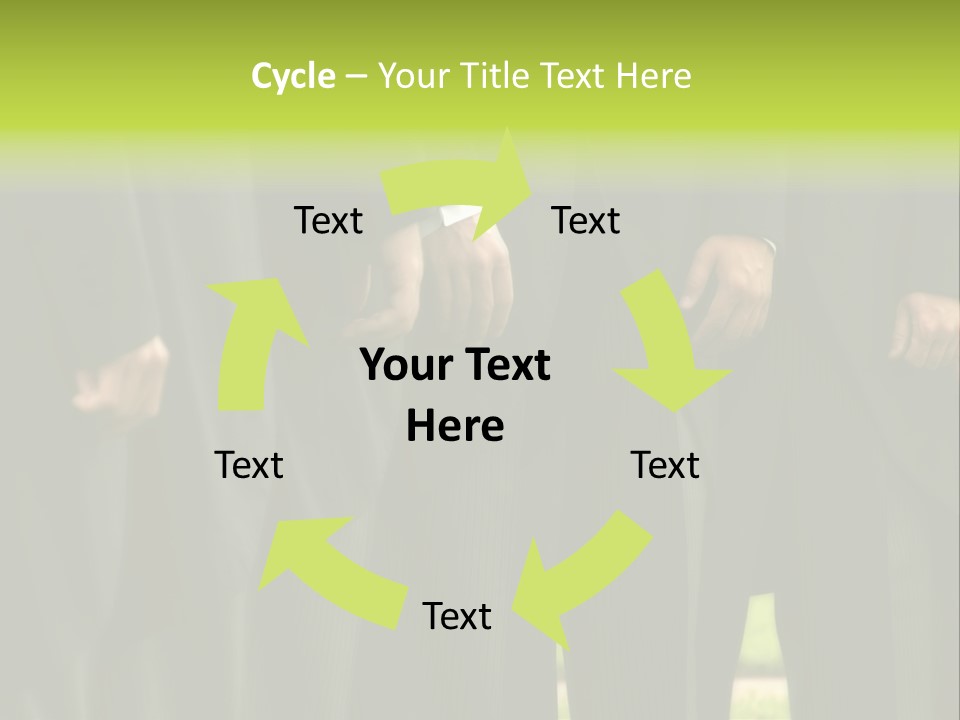 A Group Of Men In Suits Standing In A Row PowerPoint Template