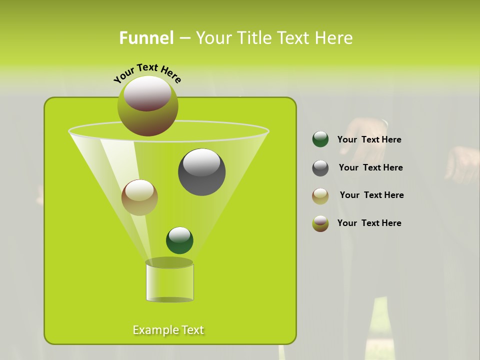 A Group Of Men In Suits Standing In A Row PowerPoint Template