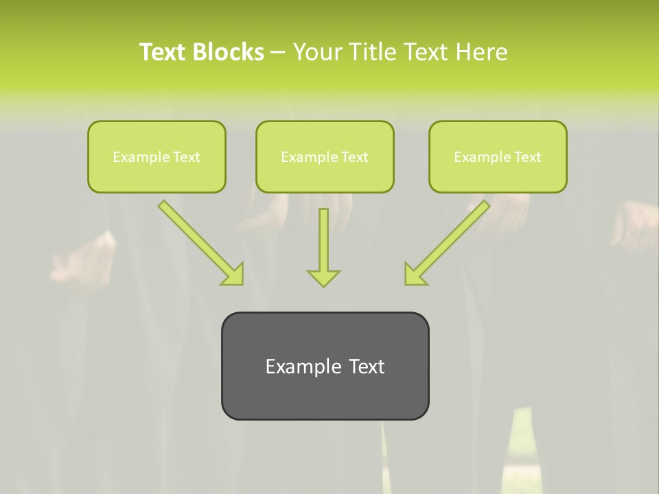 A Group Of Men In Suits Standing In A Row PowerPoint Template