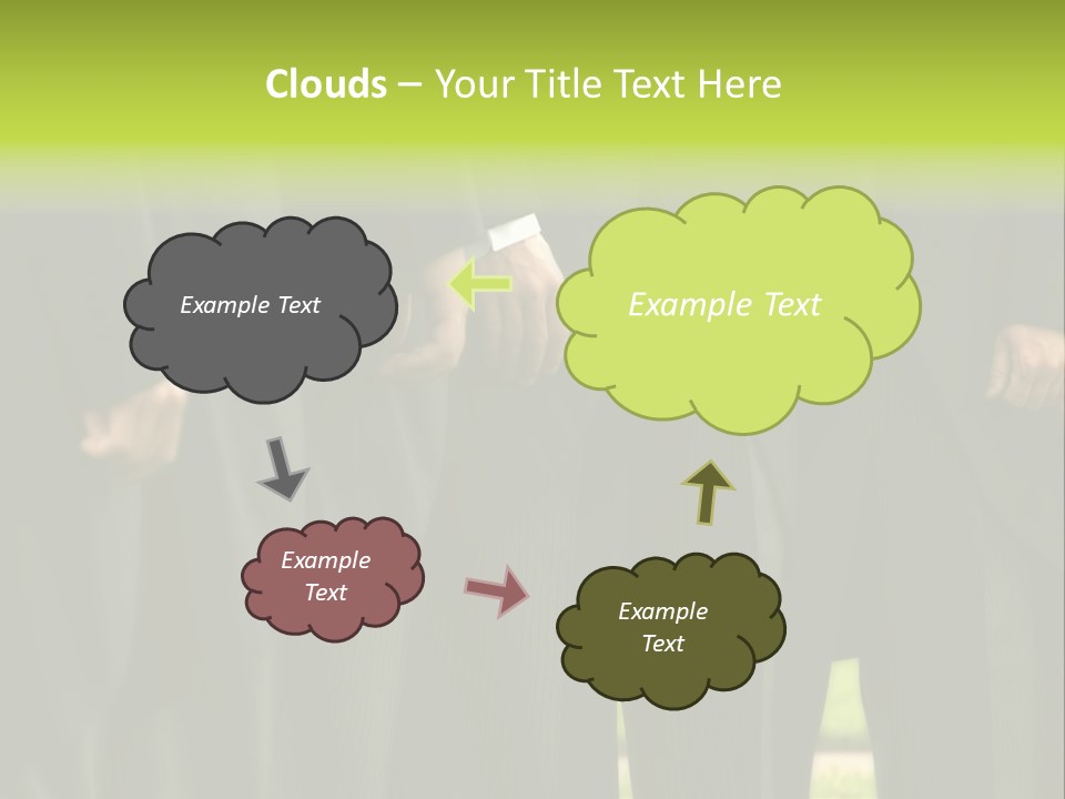 A Group Of Men In Suits Standing In A Row PowerPoint Template