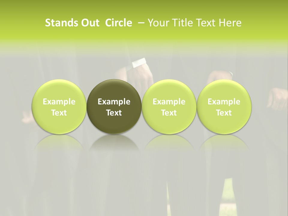 A Group Of Men In Suits Standing In A Row PowerPoint Template