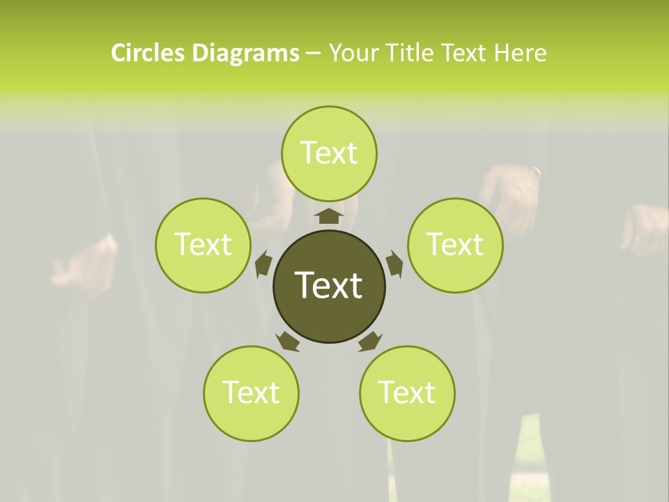 A Group Of Men In Suits Standing In A Row PowerPoint Template