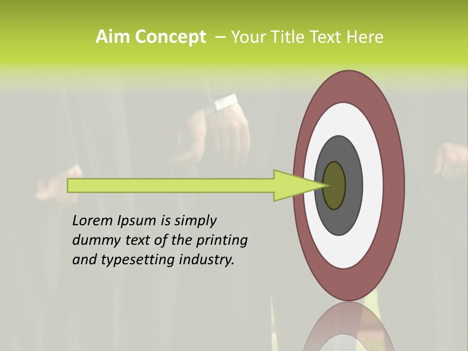 A Group Of Men In Suits Standing In A Row PowerPoint Template