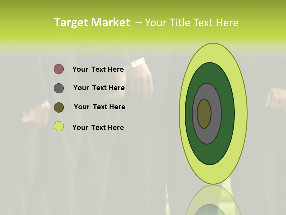 A Group Of Men In Suits Standing In A Row PowerPoint Template