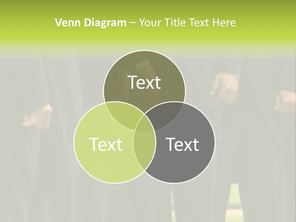 A Group Of Men In Suits Standing In A Row PowerPoint Template