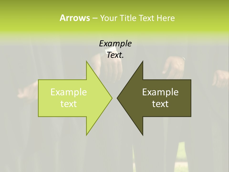 A Group Of Men In Suits Standing In A Row PowerPoint Template