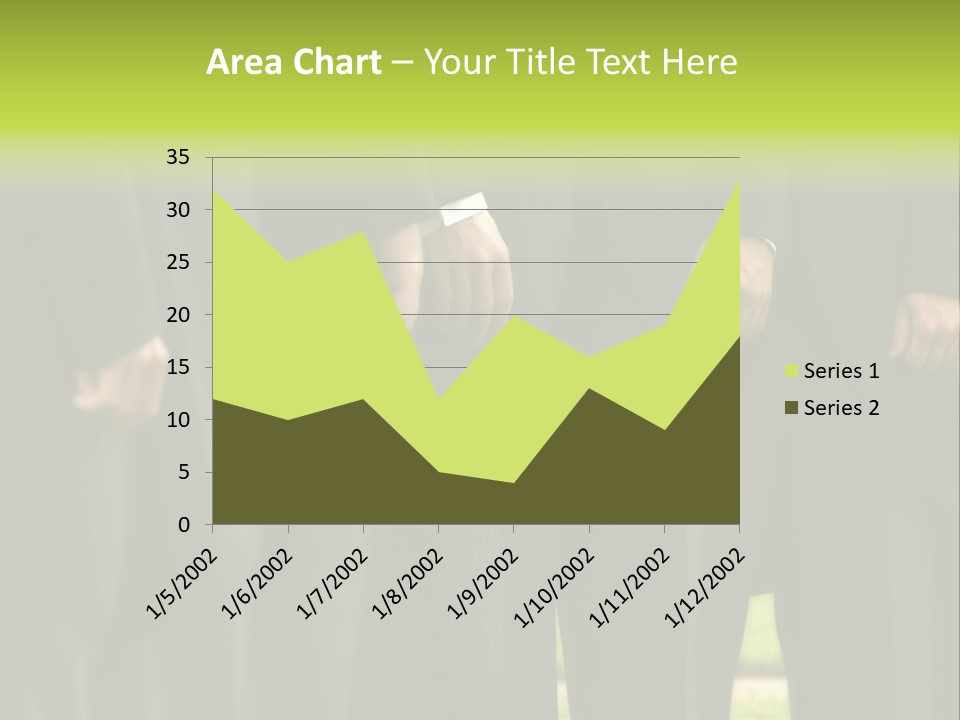 A Group Of Men In Suits Standing In A Row PowerPoint Template